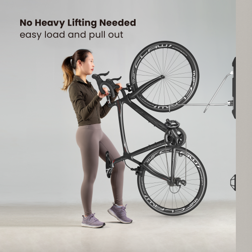 Soporte de Pared para Bicicletas LBM-06S Se Adapta a la Mayoría de los Tipos de Bicicletas: E-Bikes, Hybrid, Small MTB o BMX sin guardabarros con ancho de neumático ≤2,1’’ from china(chinese)