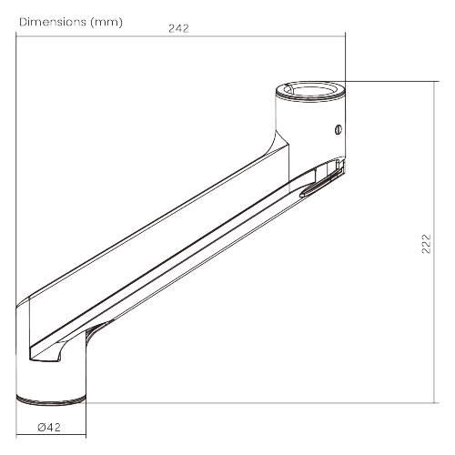 Angled Arm LDT86-P14  For customized configurations and easy upgrades from china(chinese)