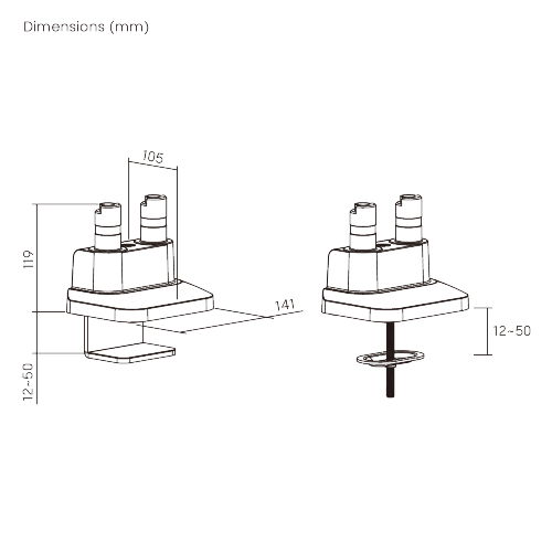 Dual Mount Base LDT86-P16 For customized configurations and easy upgrades from china(chinese)