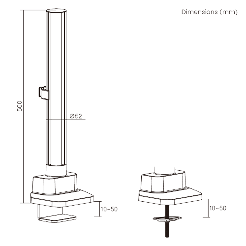 Base with Pole LDT86-P01 For customized configurations and easy upgrades from china(chinese)