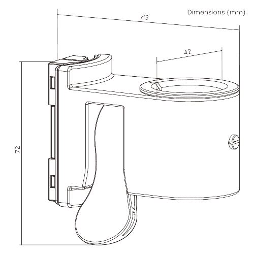 Pole Mount Hub (Left) LDT86-P12 For customized configurations and easy upgrades from china(chinese)