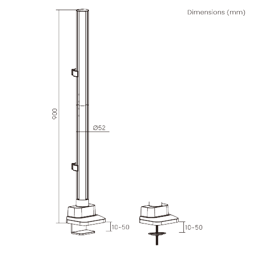 Base with Extension Pole LDT86-P02  For customized configurations and easy upgrades from china(chinese)