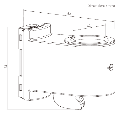 Pole Mount Hub (Right) LDT86-P11  For customized configurations and easy upgrades from china(chinese)