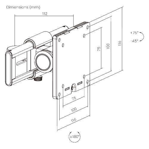 VESA Head with Slider LDT86-P06 For customized configurations and easy upgrades from china(chinese)