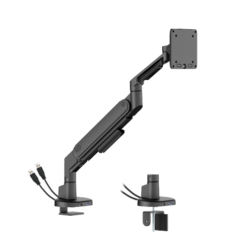 Space-Efficient Mechanical Spring Monitor Arm with USB-A & USB-C Ports LDT116-C012UCE Shorter upper arm, larger desktop space from china(chinese)
