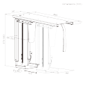 Steplessly Adjustable Under-Desk CPU Mount with Sliding Track
