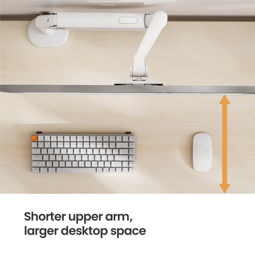 Space-Efficient Mechanical Spring Monitor Arm with USB-A & USB-C Ports LDT116-C012UCE Shorter upper arm, larger desktop space from china(chinese)