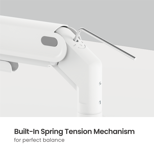 Space-Efficient Gas Spring Dual-Screen Monitor Arm LDT116-C024 Shorter upper arms, larger desktop space from china(chinese)