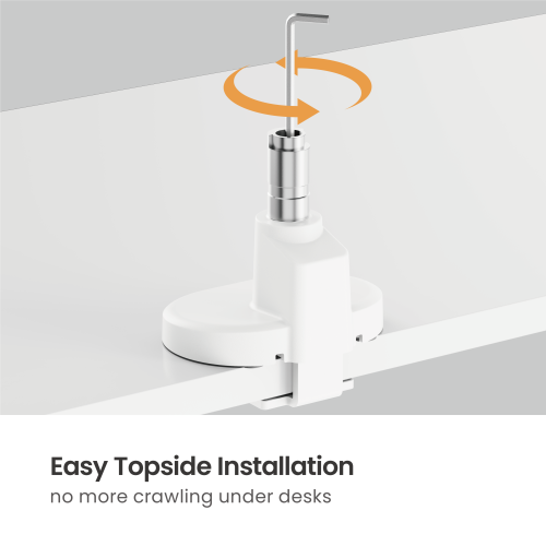 Space-Efficient Mechanical Spring Monitor Arm with USB-A & USB-C Ports LDT116-C012UCE Shorter upper arm, larger desktop space from china(chinese)