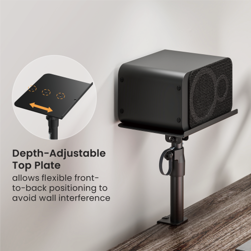 Adjustable Clamp-on Speaker Stand Pair BS-77C Elevating the Listening Experience from china(chinese)