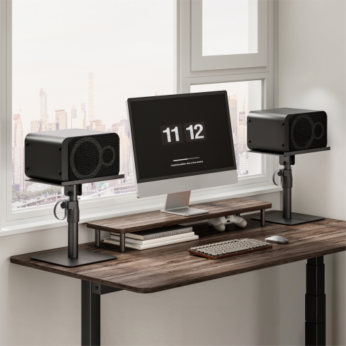 Adjustable Freestanding Speaker Stand Pair BS-77T Elevating the Listening Experience from china(chinese)