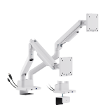 Dual Screen SlimFlex Gas Spring Monitor Arm with USB 3.0 Ports