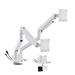 Dual Screen SlimFlex Gas Spring Monitor Arm with USB 3.0 Ports