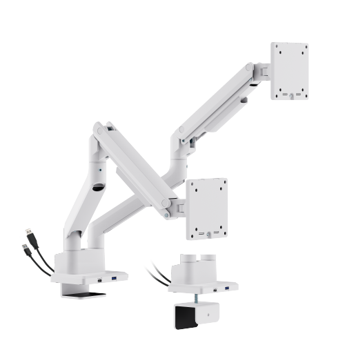 Dual Screen SlimFlex Gas Spring Monitor Arm with USB 3.0 Ports LDT106-C024UC  from china(chinese)