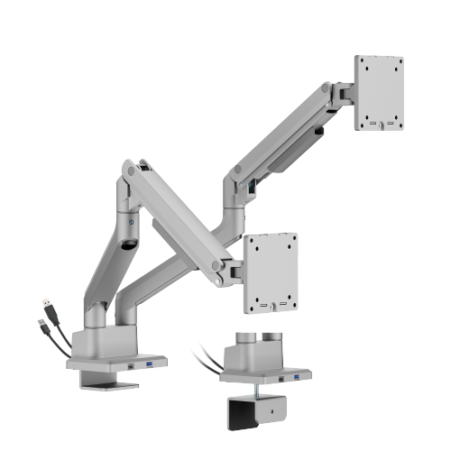Dual Screen SlimFlex Gas Spring Monitor Arm with USB 3.0 Ports LDT106-C024UC  from china(chinese)