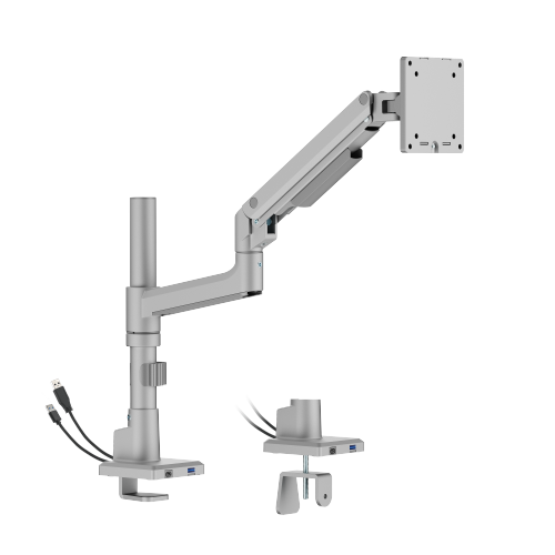 Pole-Mounted SlimFlex Gas Spring Monitor Arm with USB 3.0 Ports LDT106-C012UCP  from china(chinese)