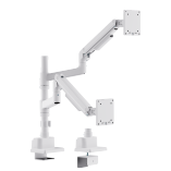 Dual Screen Pole-Mounted SlimFlex Gas Spring Monitor Arm