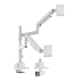Dual Screen Pole-Mounted SlimFlex Gas Spring Monitor Arm