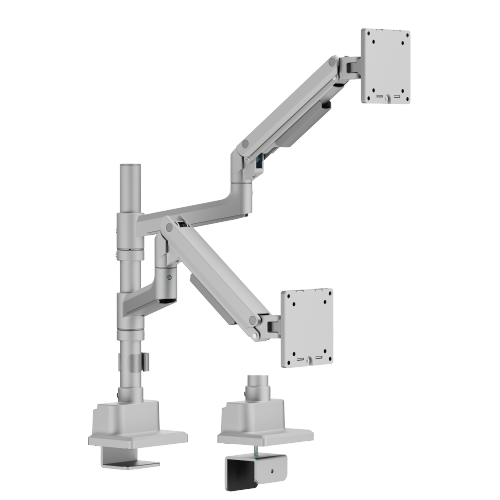 Dual Screen Pole-Mounted SlimFlex Gas Spring Monitor Arm LDT106-C024P  from china(chinese)