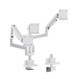 Triple Screen Pole-Mounted SlimFlex Gas Spring Monitor Arm
