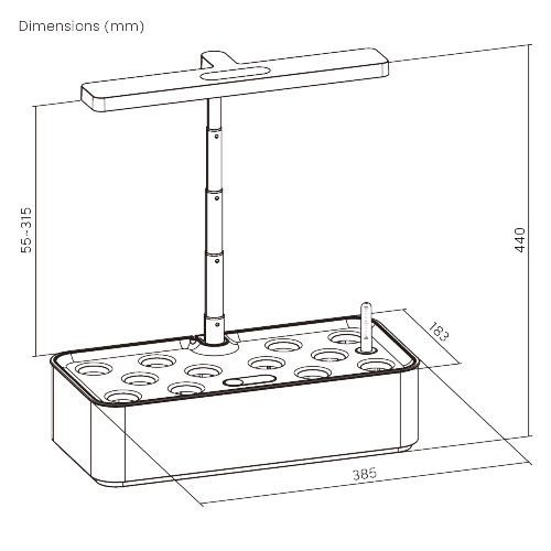 Vigor Smart Indoor Gardening System (Basic Control Panel) HGS05-1CB  from china(chinese)