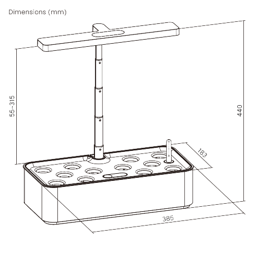 Vigor Smart Indoor Gardening System (Advanced Control Panel) HGS05-2CD  from china(chinese)
