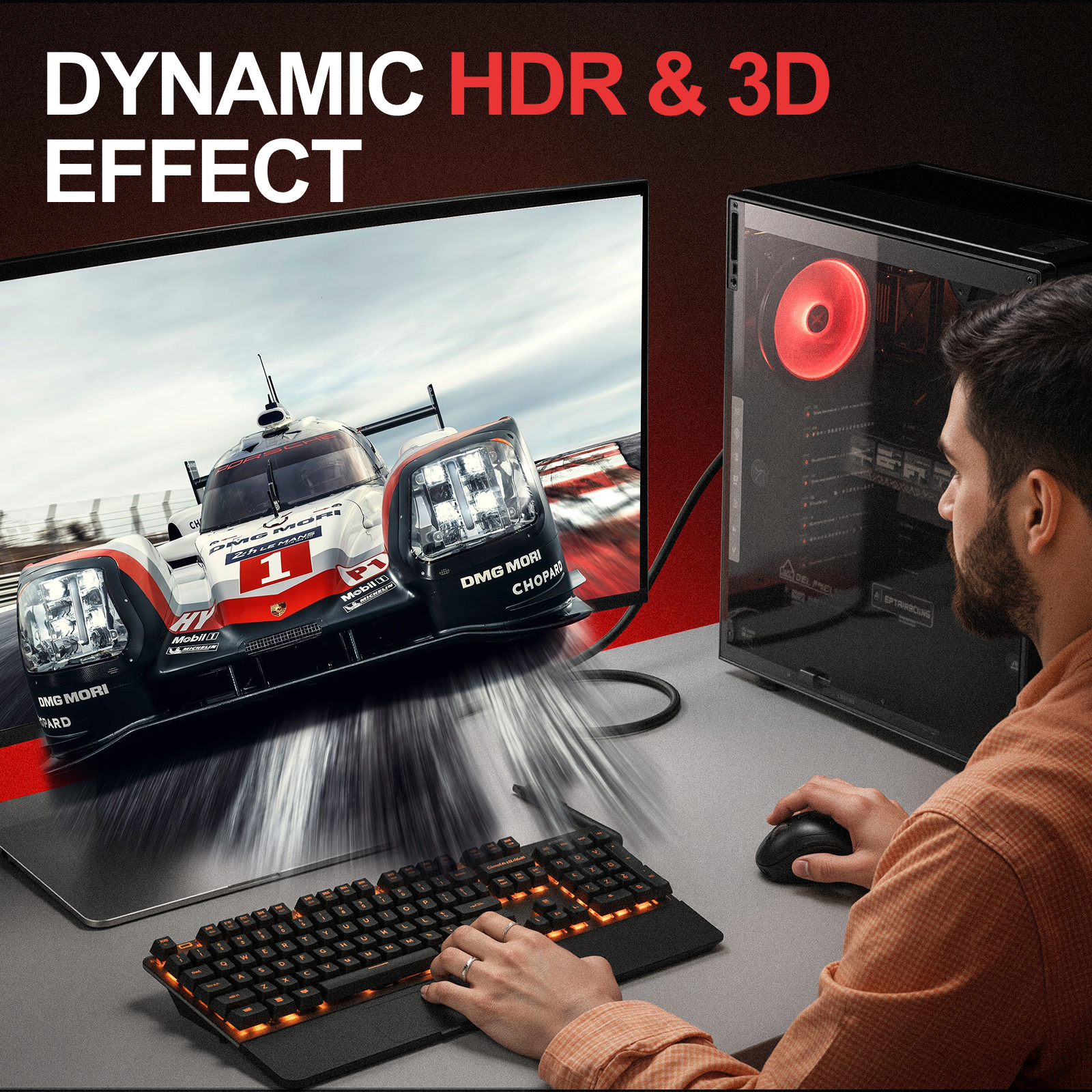 Lumivida DisplayPort 2.1 cable carrying Dynamic HDR and 3D content