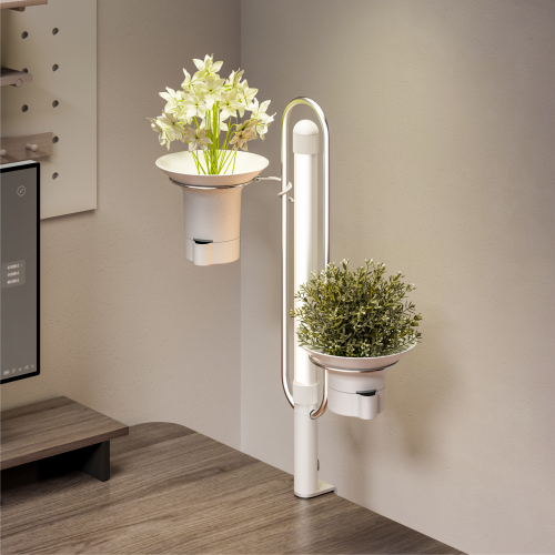 Indoor Self-Watering Planters with Bracket FP02-2 No daily watering needed and perfect for plant stands to create your garden corner. from china(chinese)