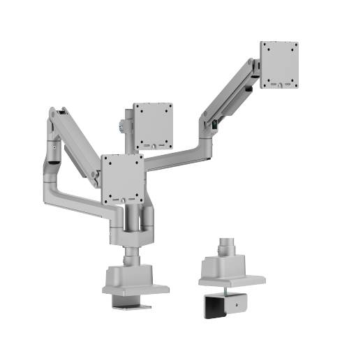 Triple Screen Pole-Mounted SlimFlex Gas Spring Monitor Arm LDT106-C036P  from china(chinese)
