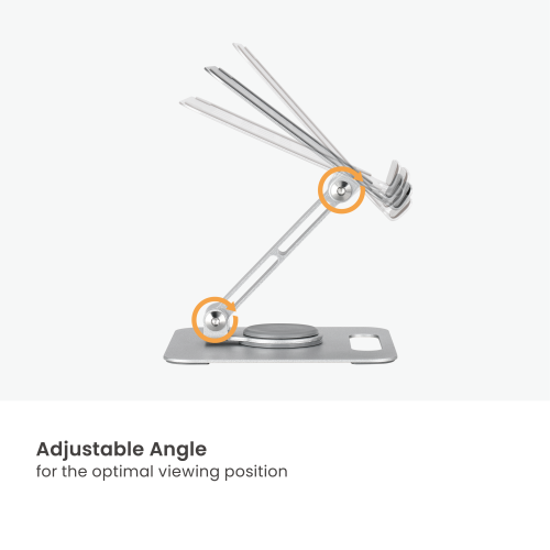 Foldable Phone & Tablet Stand with 360° Rotating Design LPS06-3  For 8"-13" phones & tablets from china(chinese)