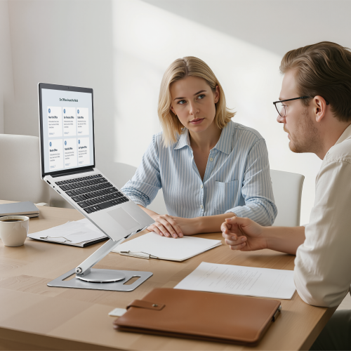 Foldable Stepless Adjustable Laptop Riser with 360° Rotating Design LPS06-4 For 10"-17.3" laptops & tablets from china(chinese)