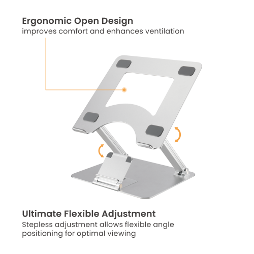  Foldable Stepless Adjustable Laptop Riser with Phone Holder LPS06-6 For 10"-17.3" laptops & tablets from china(chinese)