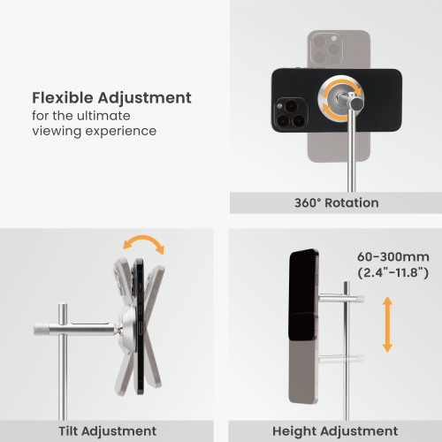 Magnetic Phone & Tablet Stand with Headphone Holder PH22-5 For phones & tablets ≤10" from china(chinese)