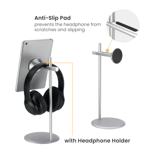 Magnetic Phone & Tablet Stand with Headphone Holder PH22-5 For phones & tablets ≤10" from china(chinese)