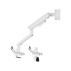 ELITE Mechanical Spring Monitor Arm with USB-A & USB-C Ports