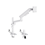ELITE Pole-Mounted Mechanical Spring Monitor Arm with USB-A & USB-C Ports