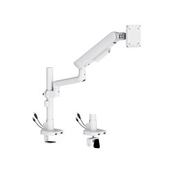 ELITE Pole-Mounted Mechanical Spring Monitor Arm with USB-A & USB-C Ports