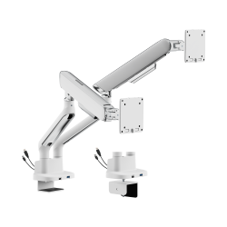 ELITE Dual-Screen Mechanical Spring Monitor Arm with USB-A & USB-C Ports