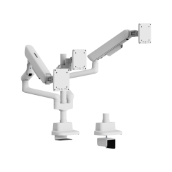 ELITE Triple-Screen Pole-Mounted Mechanical Spring Monitor Arm