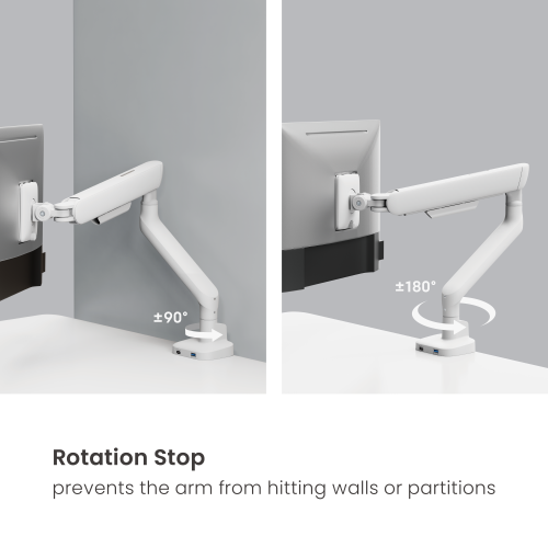 ELITE Mechanical Spring Monitor Arm with USB-A & USB-C Ports LDT118-C012UC Leads the modernity by appearance and functionality. from china(chinese)