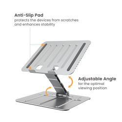  Foldable Stepless Adjustable Laptop Riser