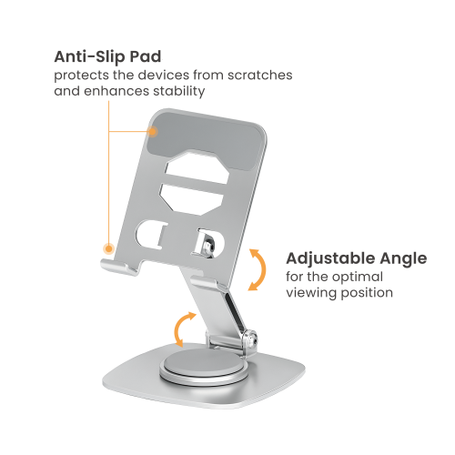 Foldable Phone & Tablet Stand with 360° Rotating Design PH22-3  For phones & tablets ≤10“ from china(chinese)