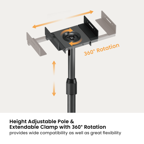Universal Height Adjustable Speaker Floor Stand Pair  BS-75  from china(chinese)