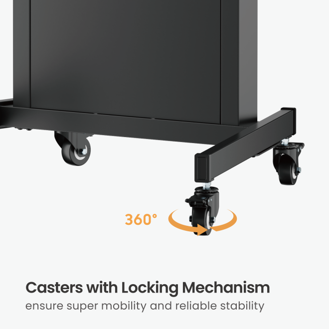 Hand-Protective TV Cart  HAW400E-KP02 Pairing with HAW400E-65 & 75 & 90 display wall mounts. from china(chinese)