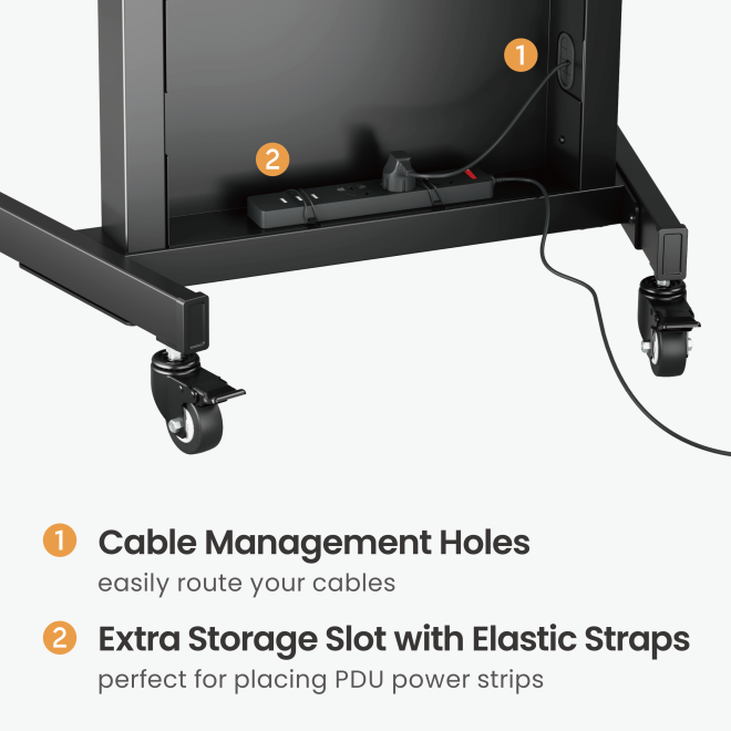 Hand-Protective TV Cart  HAW400E-KP02 Pairing with HAW400E-65 & 75 & 90 display wall mounts. from china(chinese)
