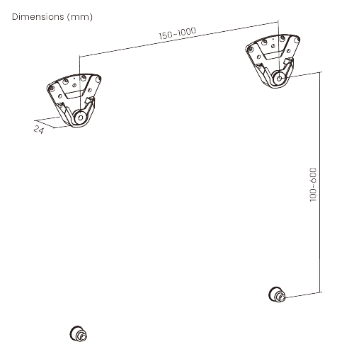 Compact No-Stud TV Wall Mount LED22 Compact Size, Maximum Load from china(chinese)