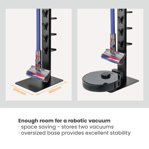 Dyson掃除機に最適なフロアスタンド HAB-02HS ほとんどのロボット掃除機を保管するために特別に設計された揺れ防止棚板とベース付き from china(chinese)