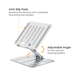  Foldable Stepless Adjustable Laptop Riser