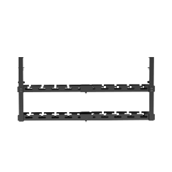 Extendable 2-Layer Clamp-On Under-Desk Cable Management Tray