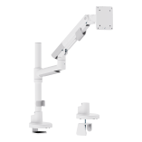 SlimBrace Heavy-Duty Pole-Mounted Gas Spring Monitor Arm